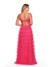 Dave and Johnny 11148 Tiered Ruffle Sleeveless Prom Dress