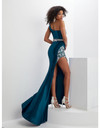 House of Wu 14141 Stretch Satin One Shoulder Panoply Gown
