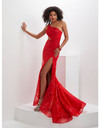 House of Wu 14146 One Shoulder Sequin Lace Panoply Gown