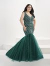 House of Wu 16045 Sleeveless V-neck Fitted Tiffany Plus Gown