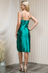 Amelia Couture 20116S Stretching Satin Short Dress