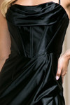 Amelia Couture 20116S Stretching Satin Short Dress