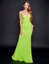 Nina Canacci 8214 Sleeveless Plunging V-neck Long Prom Dress