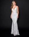 Nina Canacci 2240 V-Neck Embroidered Fitted Prom Dress