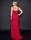 Nina Canacci 4311 Sweetheart Neck Sequined Long Prom Dress