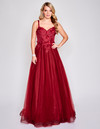 Nina Canacci 2331 Sweetheart Neck 3D Flowered Prom Dress