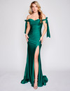 Nina Canacci 7504 Off Shoulder Sleeveless Long Prom Dress