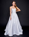 Nina Canacci 1527 Scoop Neck Floor Length Wedding Dress