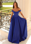Clarisse 810604 Off Shoulder Fitted Long Prom Gown