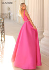 Clarisse 810269 Curved V-neck Full A-line Skirt Gown