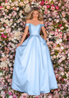 Clarisse 8057 Off Shoulder Crystal Embellished Neck Ballgown