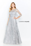 Cameron Blake by Mon Cheri 118682 Embroidered Tulle Dress
