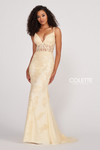 Colette by Daphne CL2007 Novelty Beaded Lace Prom Dress