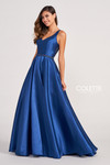 Colette by Daphne CL2034 Poly Shantung Long Prom Dress
