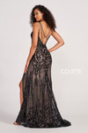 Colette by Daphne CL2035 Sequin Tulle Long Prom Dress