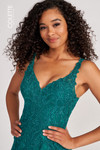 Colette by Daphne CL2036 Sleeveless Lace Long Prom Dress