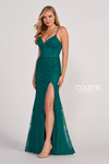 Colette by Daphne CL2037 Stretch Lace Rhinestones Dress