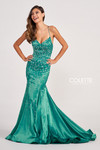 Colette by Daphne CL2043 Stretch Satin Long Prom Dress