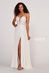 Colette by Daphne CL2053 Stretch Crepe Lace Prom Dress