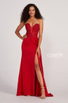 Colette by Daphne CL2053 Stretch Crepe Lace Prom Dress