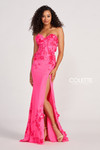 Colette by Daphne CL2059 Stretch Mesh Long Prom Dress