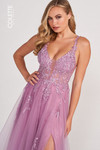 Colette by Daphne CL2074 Tulle Lace Appliques Prom Dress