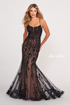 Ellie Wilde by Mon Cheri EW34090 Embroidered Lace Long Dress