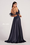Ellie Wilde by Mon Cheri EW34131 Novelty Satin Feather Dress