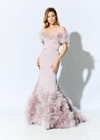 Ivonne D by Mon Cheri ID909 Crepe 3D Organza Layered Dress