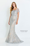 Montage by Mon Cheri M529 Tulle Net Embroidery Long Dress