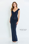 Montage by Mon Cheri M536 Stretch Crepe Allover Long Dress
