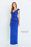 Montage by Mon Cheri M536 Stretch Crepe Allover Long Dress