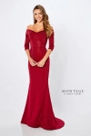 Montage by Mon Cheri 221970S Heavy Jersey Stone Accent Dress