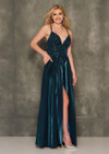 Dave and Johnny 11004 Sleeveless V-neck Slim-fit Prom Dress