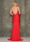 Dave and Johnny 11027 Sleeveless V-neck Slim-fit Prom Dress