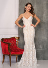 Dave and Johnny 10729 V-Neck Sleeveless Long Bridal Gown