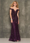 Dave and Johnny 11002 Off Shoulder Deep V-neck Prom Dress
