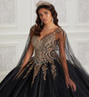 Princesa by Ariana Vara PR22141Cape Embroidered Lace Gown