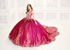Princesa by Ariana Vara PR30081 Metallic Jacquard Ball Gown