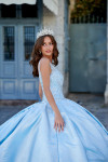 Princesa by Ariana Vara PR30081 Metallic Jacquard Ball Gown