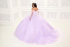 Princesa by Ariana Vara PR30087 Cracked Ice Glitter Gown