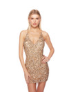 Alyce Paris 84001 Hand Beaded Sleeveless V-Neck Short Dress