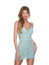 Alyce Paris 84014 Hand Beaded Sleeveless V-Neck Short Dress