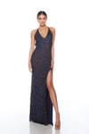 Alyce Paris 88001 Hand Beaded Deep V-Neck Sleeveless Dress