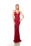 Alyce Paris 88003 Hand Beaded Deep V-Neck Sleeveless Dress