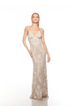 Alyce Paris 88006 Hand Beaded Deep V-Neck Sleeveless Dress
