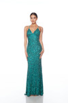 Alyce Paris 88009 Hand Beaded Deep V-Neck Sleeveless Dress