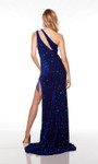 Alyce Paris 61334 Plush Sequins One Shoulder Long Prom Dress