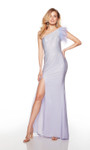 Alyce Paris 61375 Powder Jersey One Shoulder Long Prom Dress