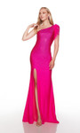 Alyce Paris 61375 Powder Jersey One Shoulder Long Prom Dress